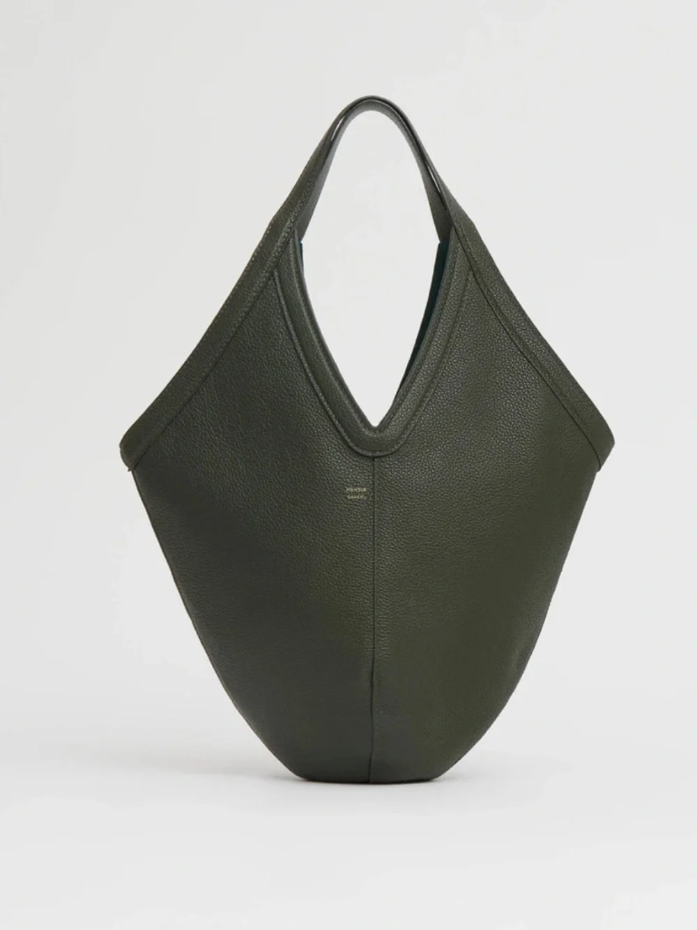 Mansur Gavriel Olive Pebbled Leather Hobo - Picture 1 of 5